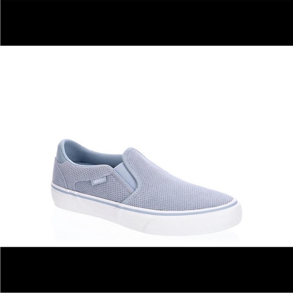 Vans Shoes - Vans women’s blue Slip-On Sneakers Blue suede shoes